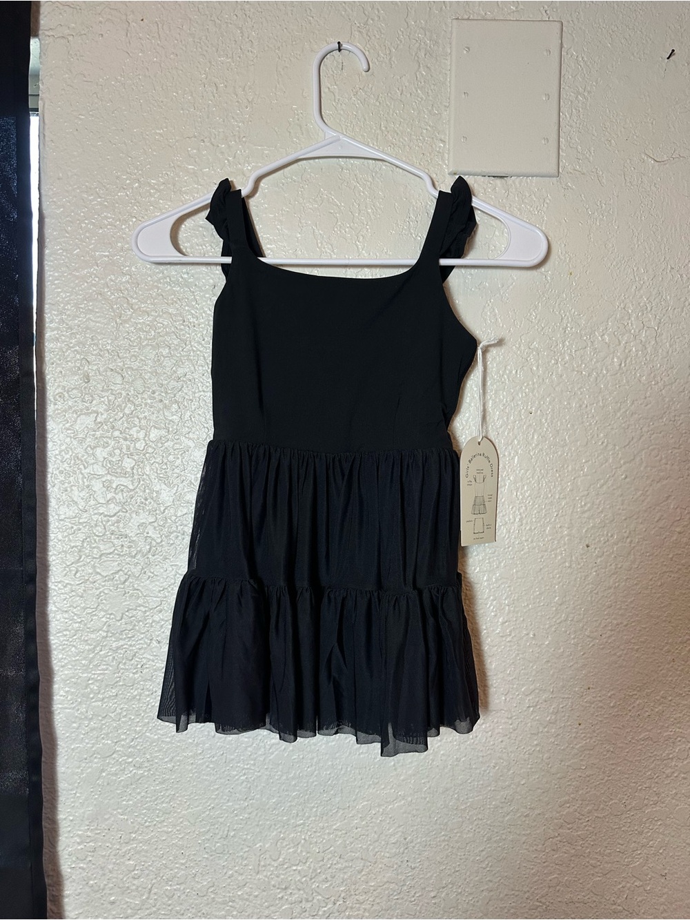 Girls Black Tiered Blogilates Dress